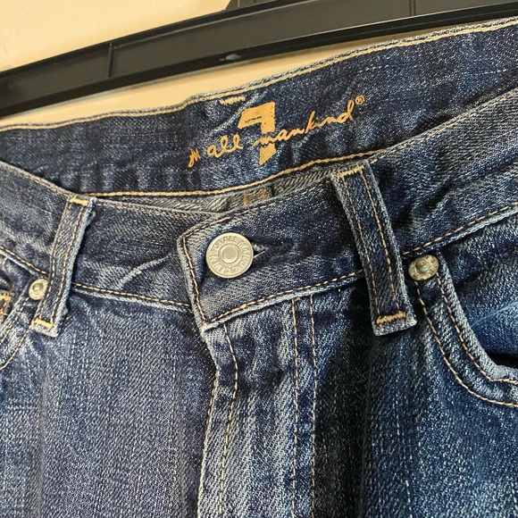 7 For All Mankind Denim Jeans Size 31 women kids men - Picture 2 of 5